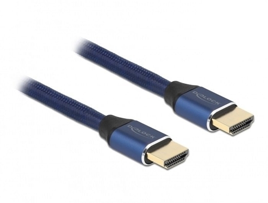 Picture of Delock Ultra High Speed HDMI Cable 48 Gbps 8K 60 Hz blue 1 m certified