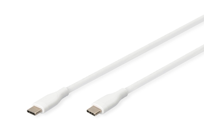 Изображение Digitus USB-C silicone connection cable, 1m, white