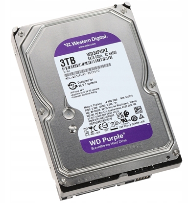Picture of DYSK DO REJESTRATORA HDD-WD34PURZ 3TB 24/7 WESTERN DIGITAL