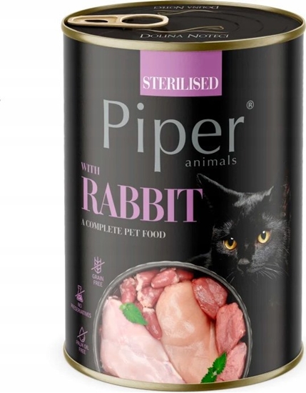 Picture of Dolina Noteci DOLINA NOTECI Piper z królikiem - mokra karma dla kota - 400g