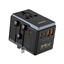 Picture of Dudao Dudao A35Pro 35W EU / UK / AUS / US / JP travel adapter 3x USB-C 2x USB-A - black