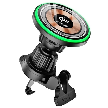 Изображение Duzzona V5 Qi2 Magnetic Wireless Car Charger 15W Transparent