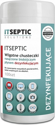 Attēls no E5 Chusteczki czyszczco-dezynfekujce ITseptic 100 szt. dua tuba 100 szt. (RE02261)