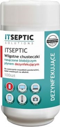 Attēls no E5 Chusteczki czyszczco-dezynfekujce ITseptic 100 szt. maa tuba (RE00296)