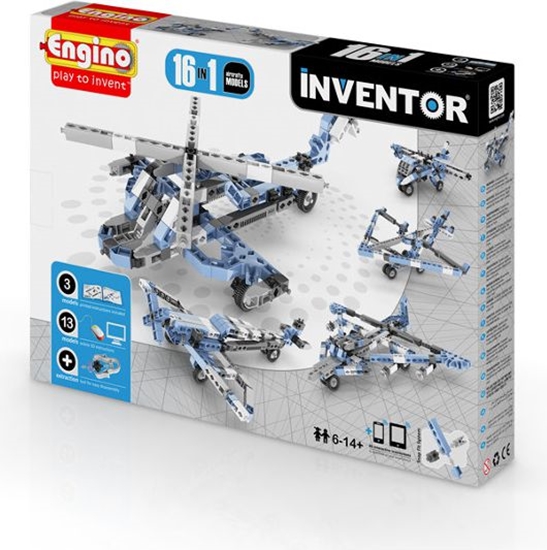 Picture of Engino Zestaw klocków 16w1 16 modeli samolotów (1633)