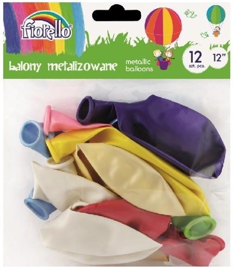 Picture of Fiorello Balony Metal 12'' mix 12 sztuk FIORELLO