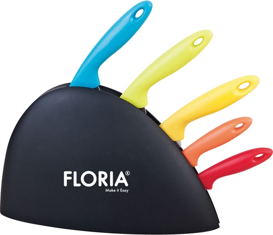 Picture of Floria ZLN1150 Knife set with stand 5pcs