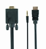 Изображение Gembird HDMI Male - VGA Male + 3.5mm 3m Full HD
