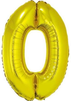 Picture of GoDan Balon foliowy cyfra "0" zota, 85cm