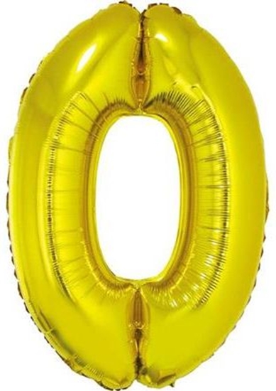 Picture of GoDan Balon foliowy cyfra "0" zota, 85cm