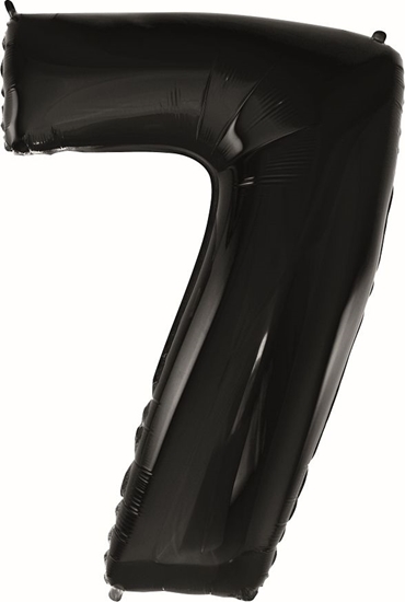 Picture of GoDan Balon foliowy CYFRA 7, B&C, czarna - 92 cm