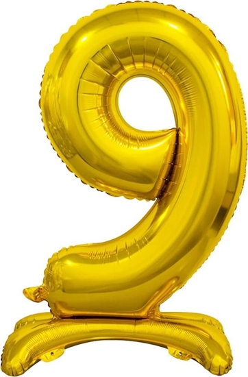 Picture of GoDan Balon foliowy cyfra 9 zota - 74 cm uniwersalny