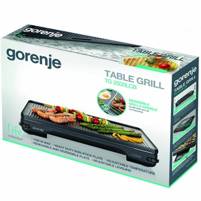 Attēls no Gorenje | Grill | TG2000LCB | Table | 2000 W | Black