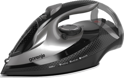 Picture of Gorenje SIH3200BKS | Steam Iron | 3200 W | Water tank capacity 420 ml | Continuous steam 40 g/min | Steam boost performance 250 g/min