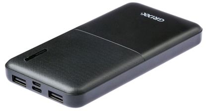 Изображение Grixx Powerbank 10000mAh Micro USB & USB-C Black