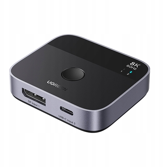 Picture of HUB USB Ugreen Switch DisplayPort/USB-C to USB-C - szary