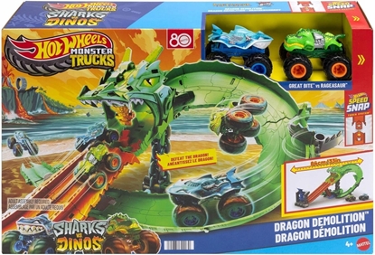 Изображение HW MT SMOCZY WYSCIG REKINY VS DINOZAUR JGB06 PU1