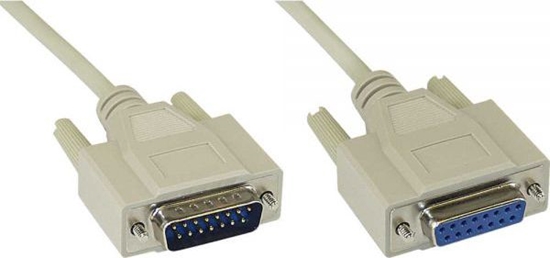 Picture of InLine DA-15 - DA-15, 2m, Szary (17740)