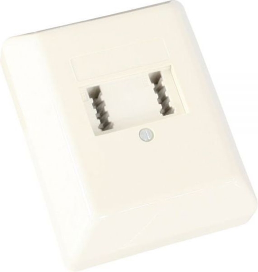 Изображение InLine Gniazdo telefoniczne German TAE, F-F, do montau powierzchniowego (69968A)