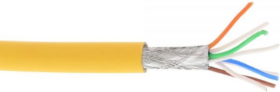 Изображение InLine Kabel instalacyjny S/FTP, PiMF, Cat.6A, halogen free, 500MHz, óty 100m (76899Y)