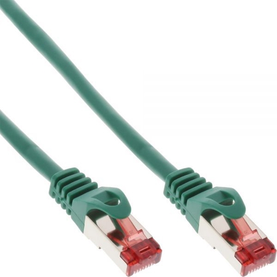 Picture of InLine Patchcord S/FTP, PiMF, Cat.6, 250MHz, PVC, CCA, zielony 3m (76103G)
