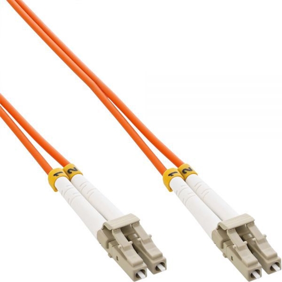 Изображение InLine Patchcord wiatowodowy LC/LC, 50/125µm, OM2, 1m (88541)