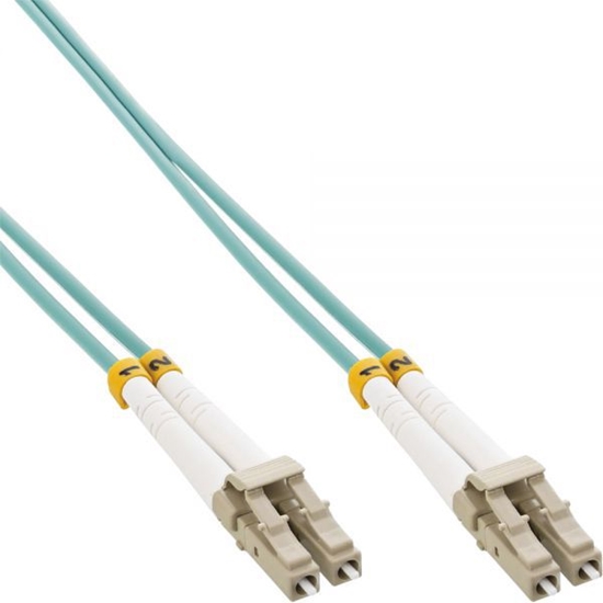 Изображение InLine Patchcord wiatowodowy LC/LC, 50/125µm, OM3 0.5m (88544O)