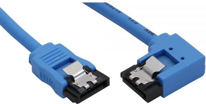 Attēls no InLine SATA - SATA, 0.5m, Niebieski (27705R)