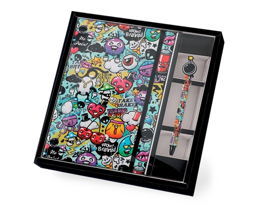 Picture of Itotal Komplekts klade A5 + pilspalva, Graphitti