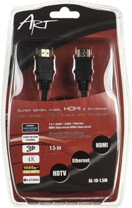 Изображение Kabel Art HDMI - HDMI 1.5m czarny (144173)