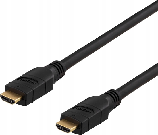 Изображение Kabel Deltaco DELTACO PRIME aktyvus HDMI laidas, 5m, 4K 60Hz, Spectra, juodas HDMI-3050