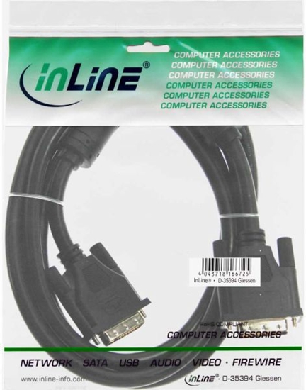 Picture of Kabel InLine DVI-D - DVI-D 5m czarny (17765)