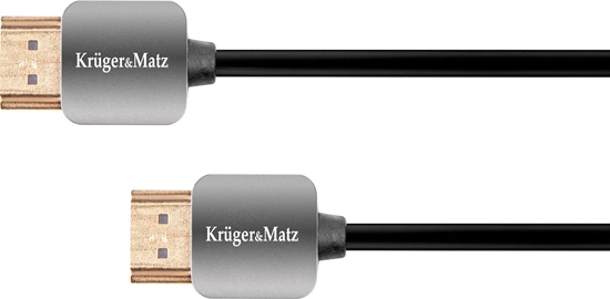 Изображение Kabel Kruger&Matz HDMI - HDMI 1.8m czarny (KM0329)