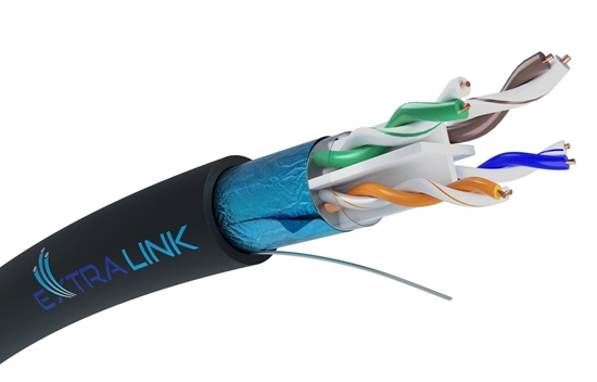 Изображение ExtraLink EXTRALINK kat6 FTP F/UTP zewntrzny kabel elowany 305m