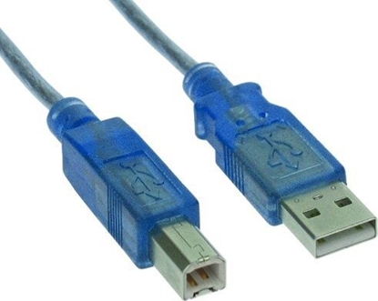 Picture of Kabel USB InLine USB-A - USB-B 3 m Niebieski (34535B)