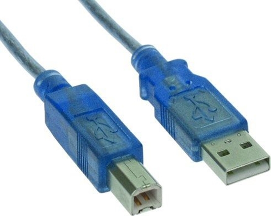 Picture of Kabel USB InLine USB-A - USB-B 3 m Niebieski (34535B)