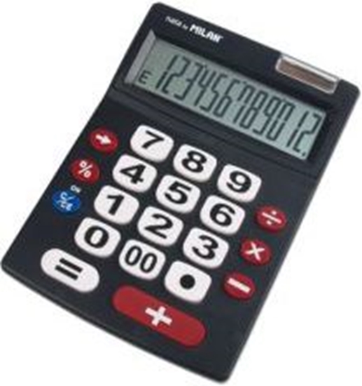 Picture of Kalkulator Milan Kalkulator 12 pozycyjny due klawisze czarny