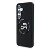 Picture of Karl Lagerfeld Liquid Silicone K&CH Heads MagSafe Case for Samsung Galaxy S25+ / Black