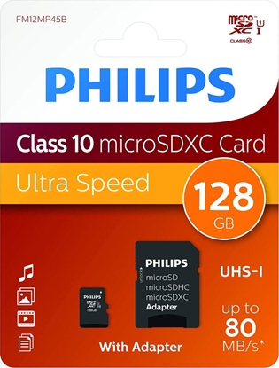 Picture of Karta Philips MicroSDXC 128 GB Class 10 UHS-I/U1 (FM12MP45B/10)