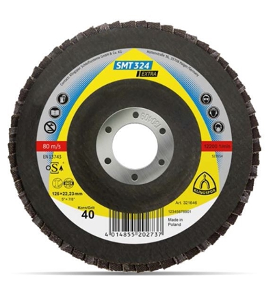 Picture of Klingspor ciernica talerzowa listkowa SMT314 EXTRA 125mm granulacja 80 - 321514