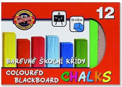 Picture of Koh I Noor Kreda kolorowa do tablic 12 kolorów