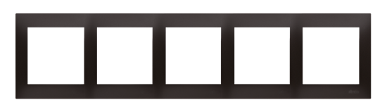 Picture of Kontakt-Simon Ramka 5-krotna 54 Premium do puszek karton-gips antracyt metalizowany (DRK5/48)