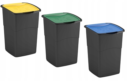 Изображение Kosz na mieci Keter KOSZ NA MIECI KORAL BIN 47L czarny