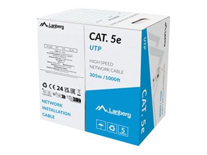 Изображение LANBERG LAN cable cat. 5E 305m solid CCA