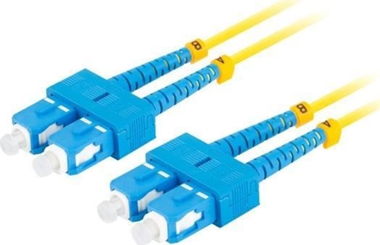 Изображение Lanberg PATCHCORD WIATOWODOWY SM SC/UPC-SC/UPC DUPLEX 3.0MM LSZH G657A1 5M ÓTY LANBERG