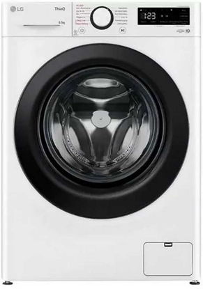 Picture of LG Washing Machine | F4WR510SBW | Energy efficiency class A | Front loading | Washing capacity 10 kg | 1400 RPM | Depth 57 cm | Width 60 cm | Display | LED | Steam function | Direct drive | White