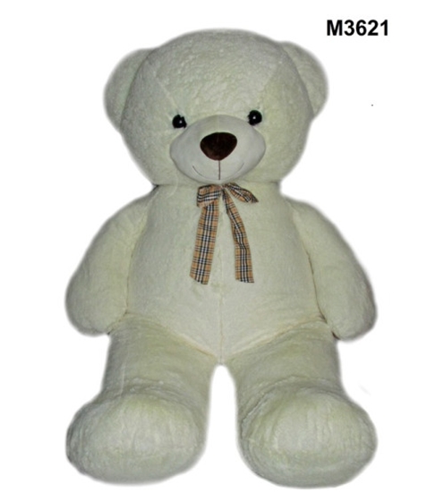 Picture of Liels plīša lacis 140 cm (M3621) baltais 160119-BALTS