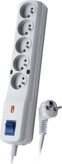 Picture of Listwa zasilajca Lestar LV-530W przeciwprzepiciowa 5 gniazd 1.5 m szara