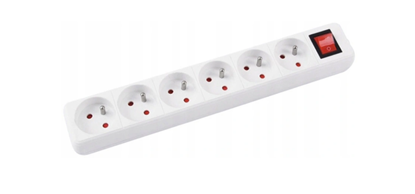 Picture of Listwa zasilajca Office Products przeciwprzepiciowa 6 gniazd 3 m biaa (13116341-14)