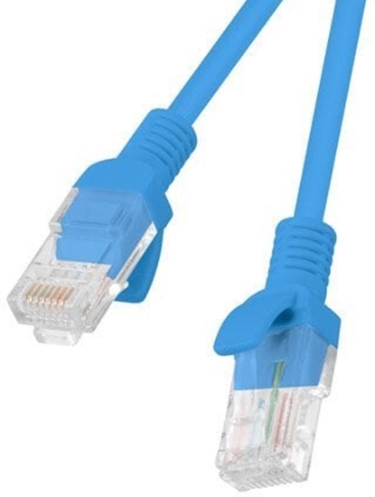 Изображение LYNX UTP patch kabel Cat5e, PVC, CCA, 1m, modrý (balení obsahuje 10ks)